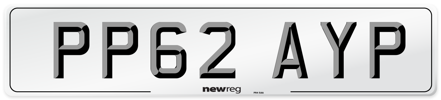 PP62 AYP Number Plate from New Reg